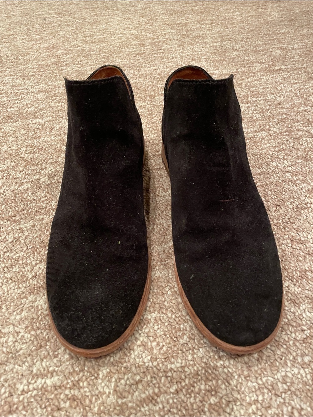 Women’s Black Suede Chelsea Boots